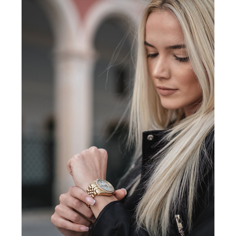 Jacques du Manoir Inspiration damen Uhr Gold NRO.12-zoom-