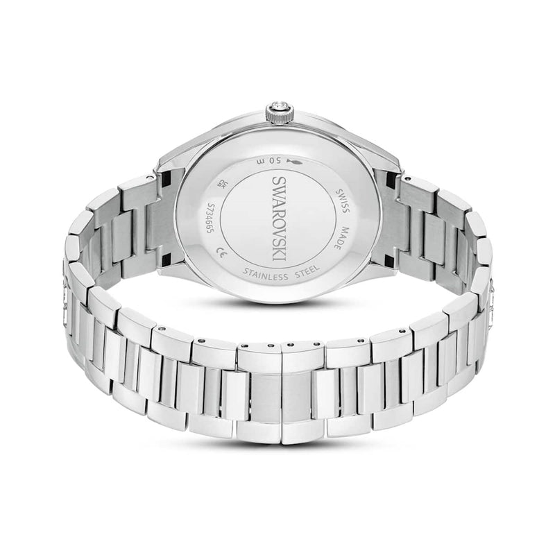 Swarovski Matrix Uhr aus silberfarbenem Stahl 5734665-zoom-