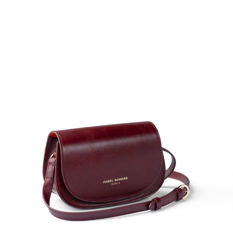 Isabel Bernard Montmartre Manon Bordeaux Rot Naturleder Crossbody Tasche IB21111-zoom-