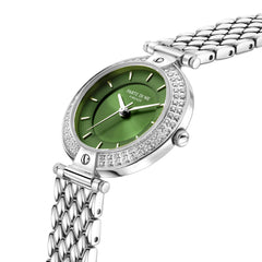 Parte Di Me Orologio Round Women's Watch Silver-coloured and Green PDM09010