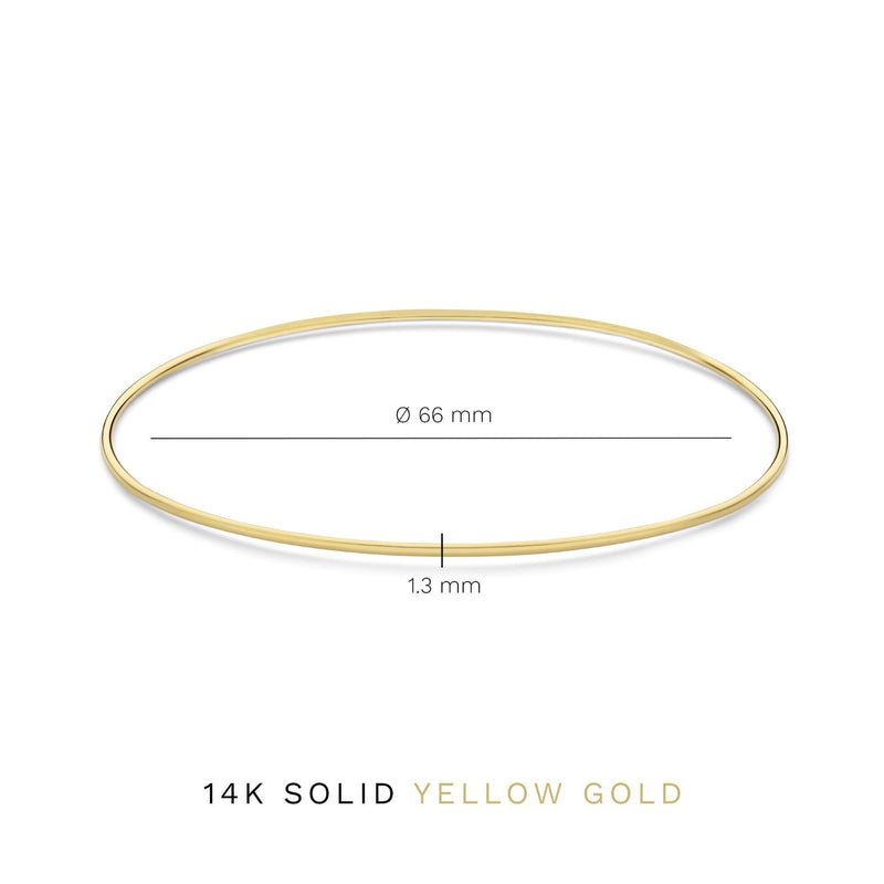 Isabel Bernard Cour d'Honneur Adora 14 Karat | Gold Bangle IB320109-zoom-