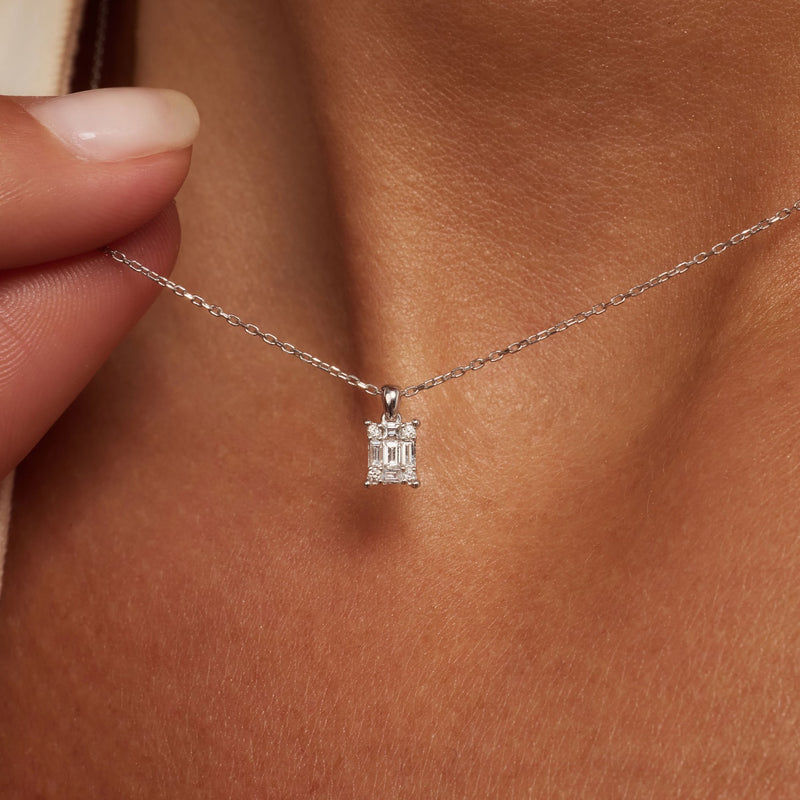 Isabel Bernard De la Paix Maxime 14 Karat Weißgoldkette mit Diamant 0.13 ct IBD350023-zoom-