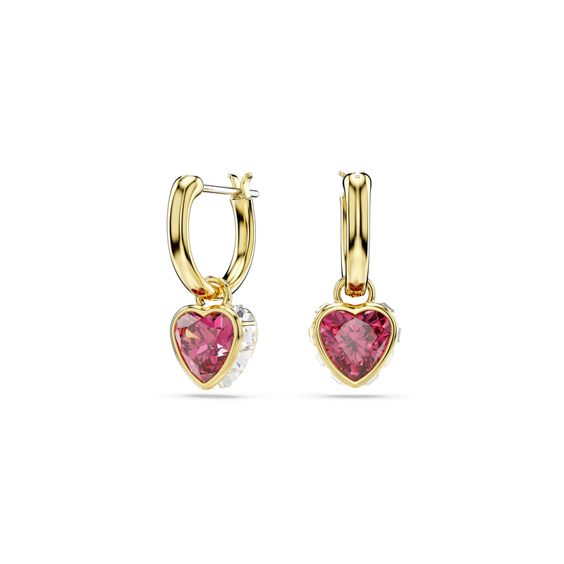 Swarovski Chroma Goldfarbene Hartjes Ohrhänger 5684760-zoom-