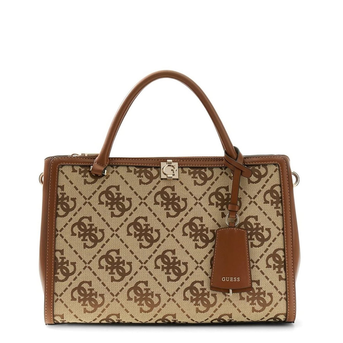 Guess Audrey Latte Logo Girlfriend Handbag HWJG97-55070-LTL