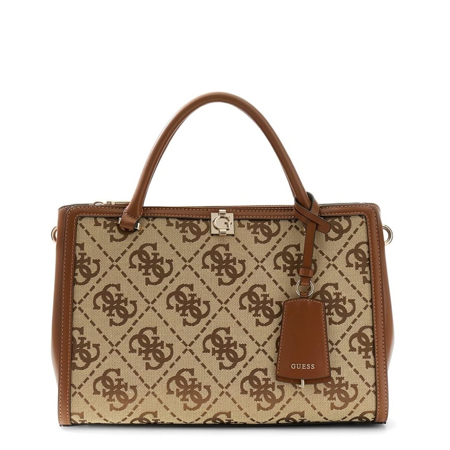 Guess Audrey Latte Logo Girlfriend Handbag HWJG97-55070-LTL
