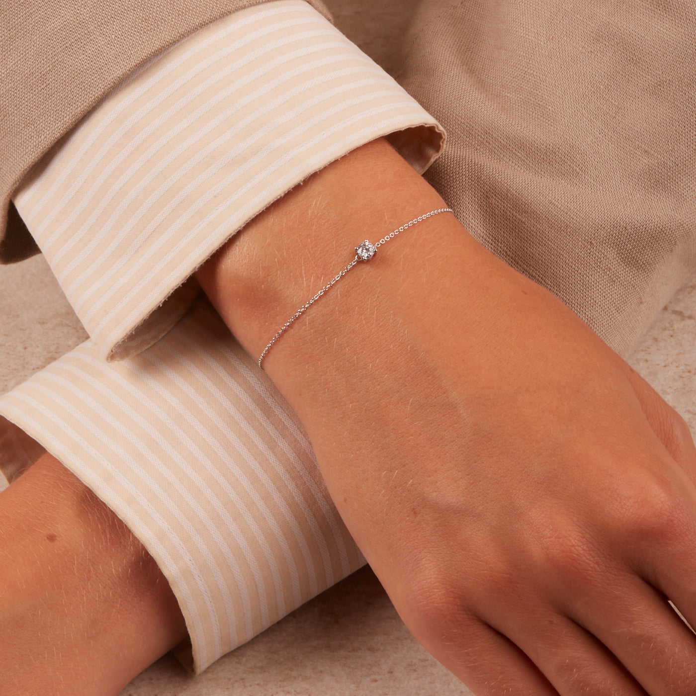 Blush 14 Karaat Witgouden Armband 2166WZI (Lengte: 18.00 cm)