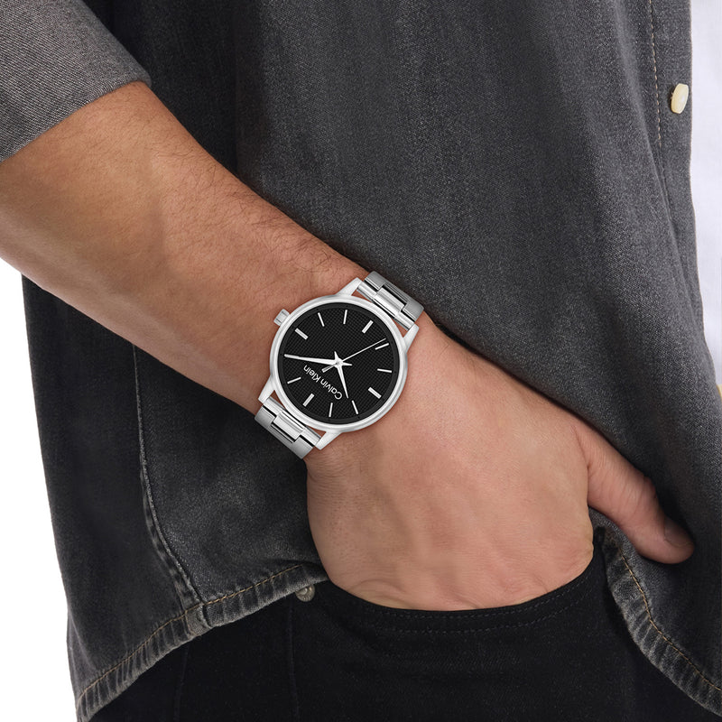 Calvin Klein Linked Zwart Heren Horloge 2002-CK25200500-zoom-