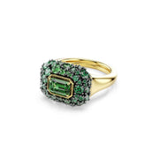Swarovski Sublima Glam Ring in Goldoptik mit rotem Kristall 5759920
