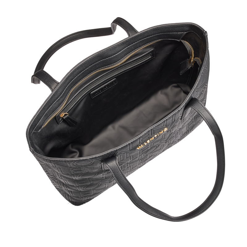 Valentino Bags Pansy Black Shopper VBS8PG01NERO-zoom-