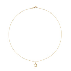 Jackie Gold Twisted Heart 14 Karat Gold Necklace JKN25.442