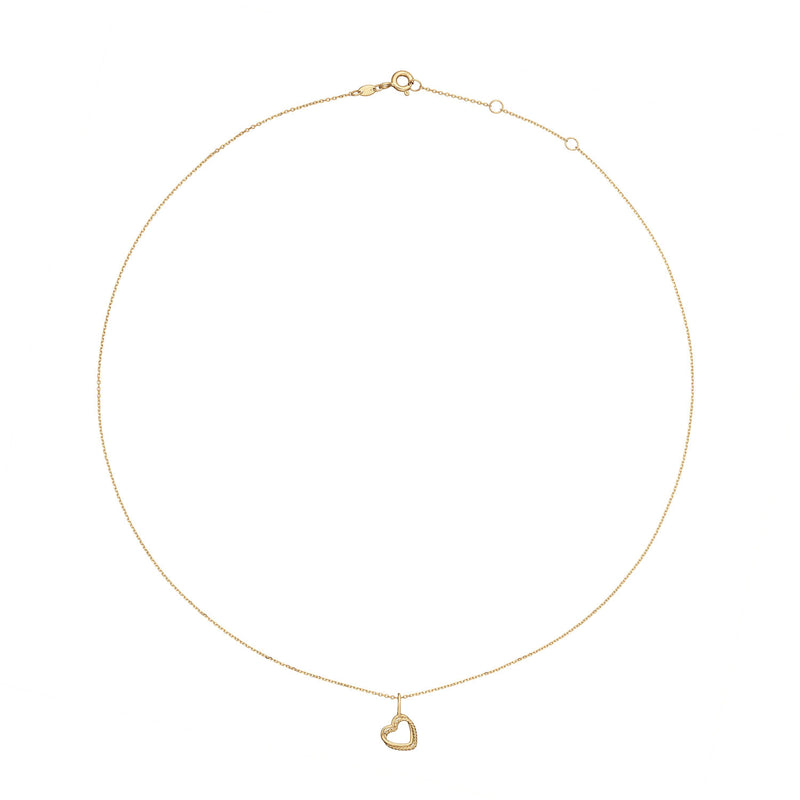 Jackie Gold Twisted Heart Halskette Aus 14 Karat Gold 585 JKN25.442-zoom-