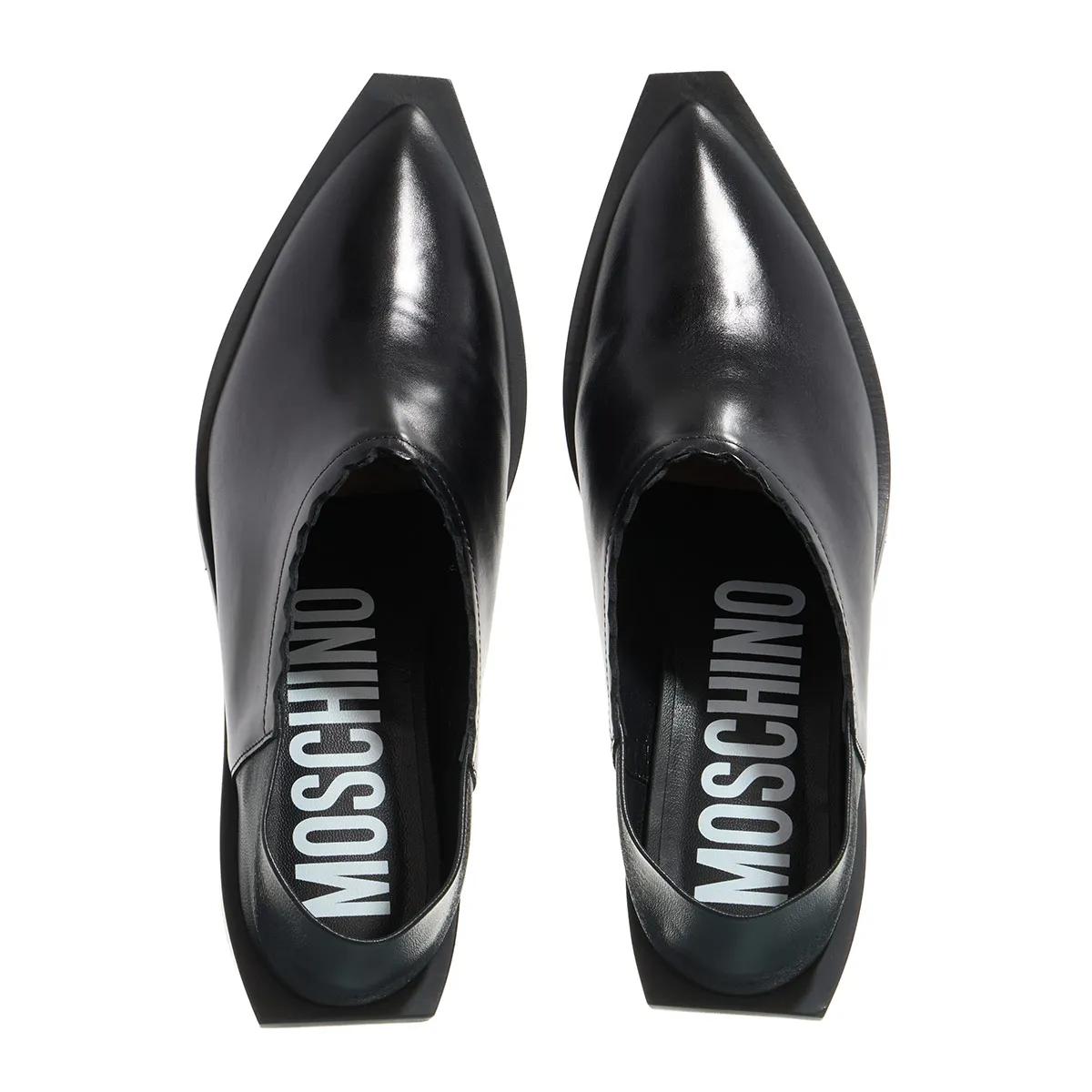 Moschino Zwarte Leren Pumps 2001-A0477071_40