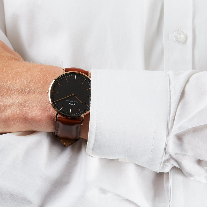 Daniel Wellington Classic Black St. Mawes damen Uhr Braun DW00100124-zoom-