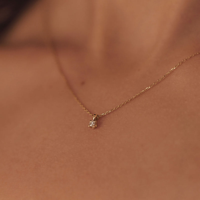 Isabel Bernard De la Paix Céline 14 Karat | Gold Halskette | Diamant 0.05 Karat | IBD350001-zoom-