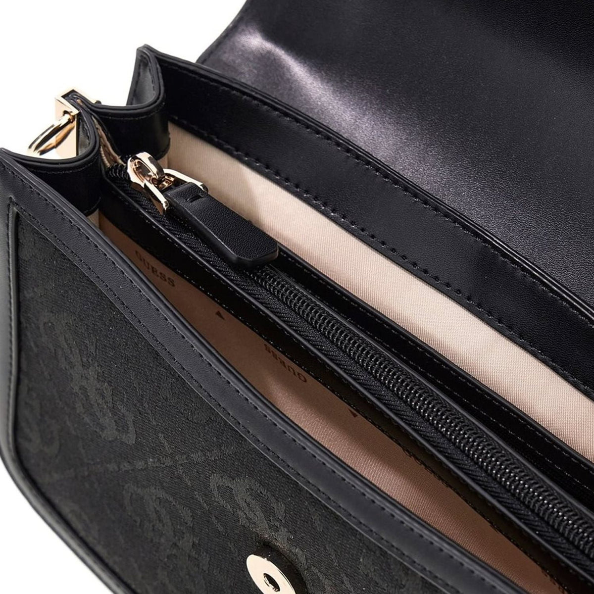 Guess Audrey Black Logo Cnvrtbl Xbdy Bag HWJG97-55210-BLO
