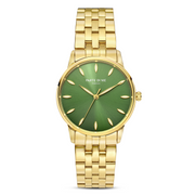 Parte Di Me Orologio rund Damenuhr goldfarben und grün PDM09046
