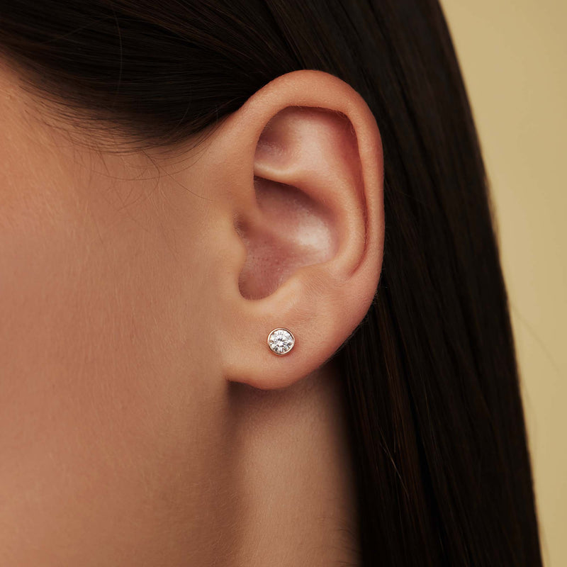 Isabel Bernard La Concorde Juliette 14 Karat | Roségold Ohrstecker IB360209-zoom-