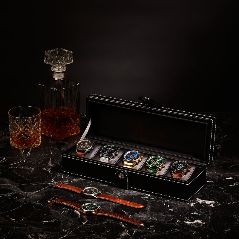 Mats Meier Mont Fort herren Uhrenbox Schwarz MM-Watchbox-1907-zoom-