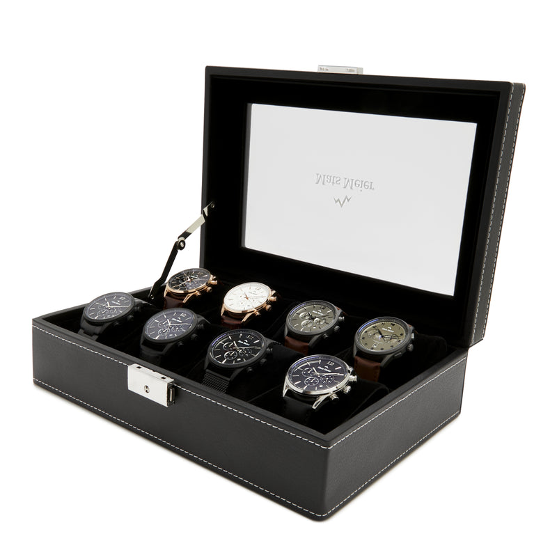Mats Meier Mont Fort herren Uhrenbox Schwarz MM-Watchbox-1904-zoom-