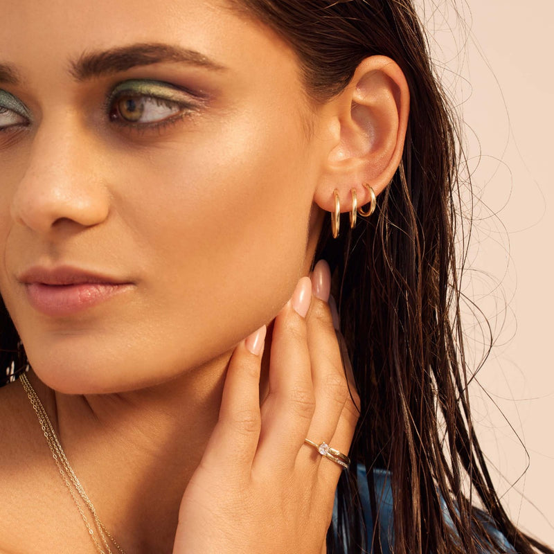 Beloro Jewels La Rinascente damen Creolen 375 Gold BO360064-zoom-