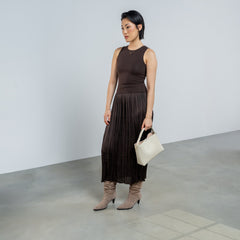 Isabel Bernard Montmartre Béatrice Midi creme vegetable tanned leather handbag IB25094-370