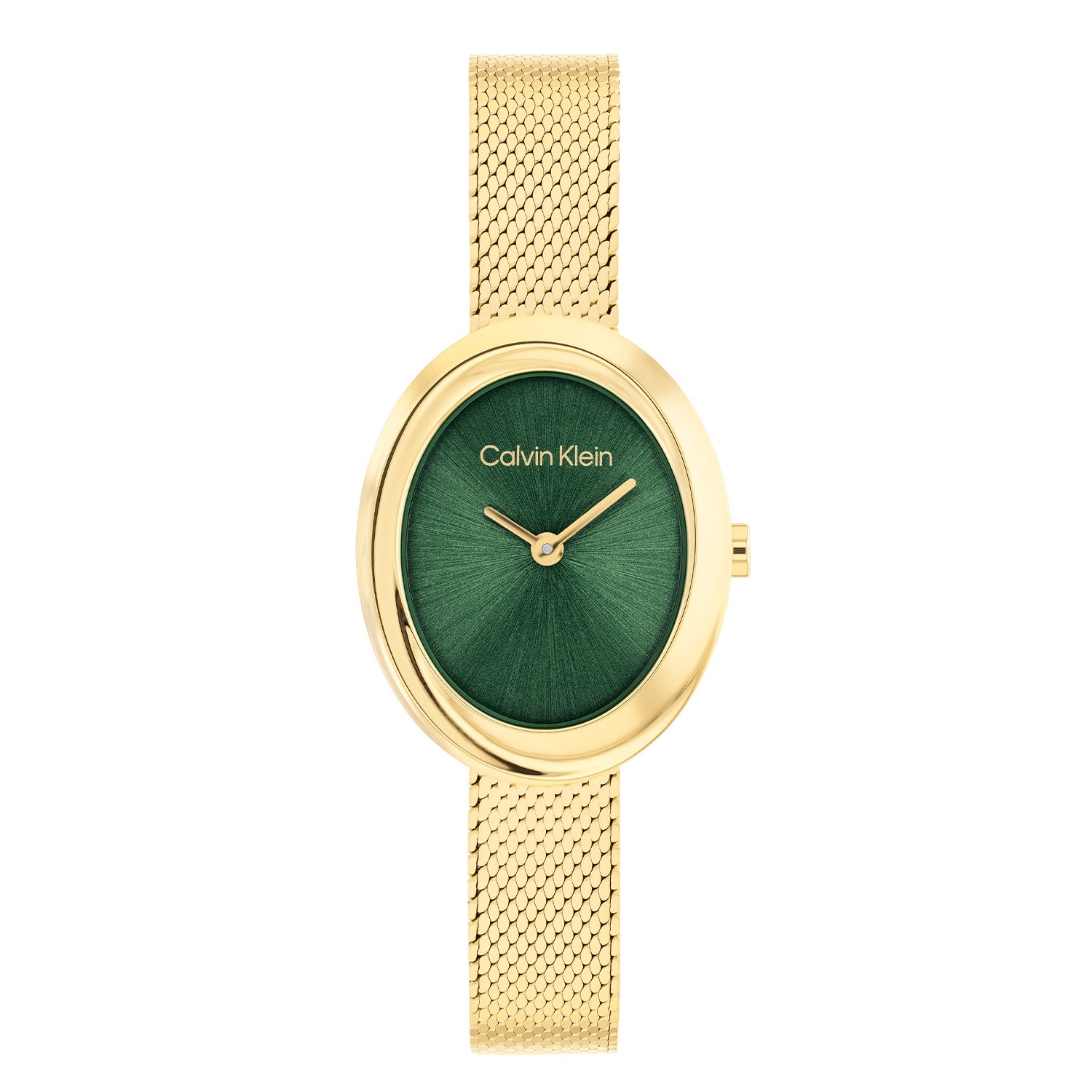 Calvin Klein Twisted Bezel Groen Dames Horloge 2002-CK25100152
