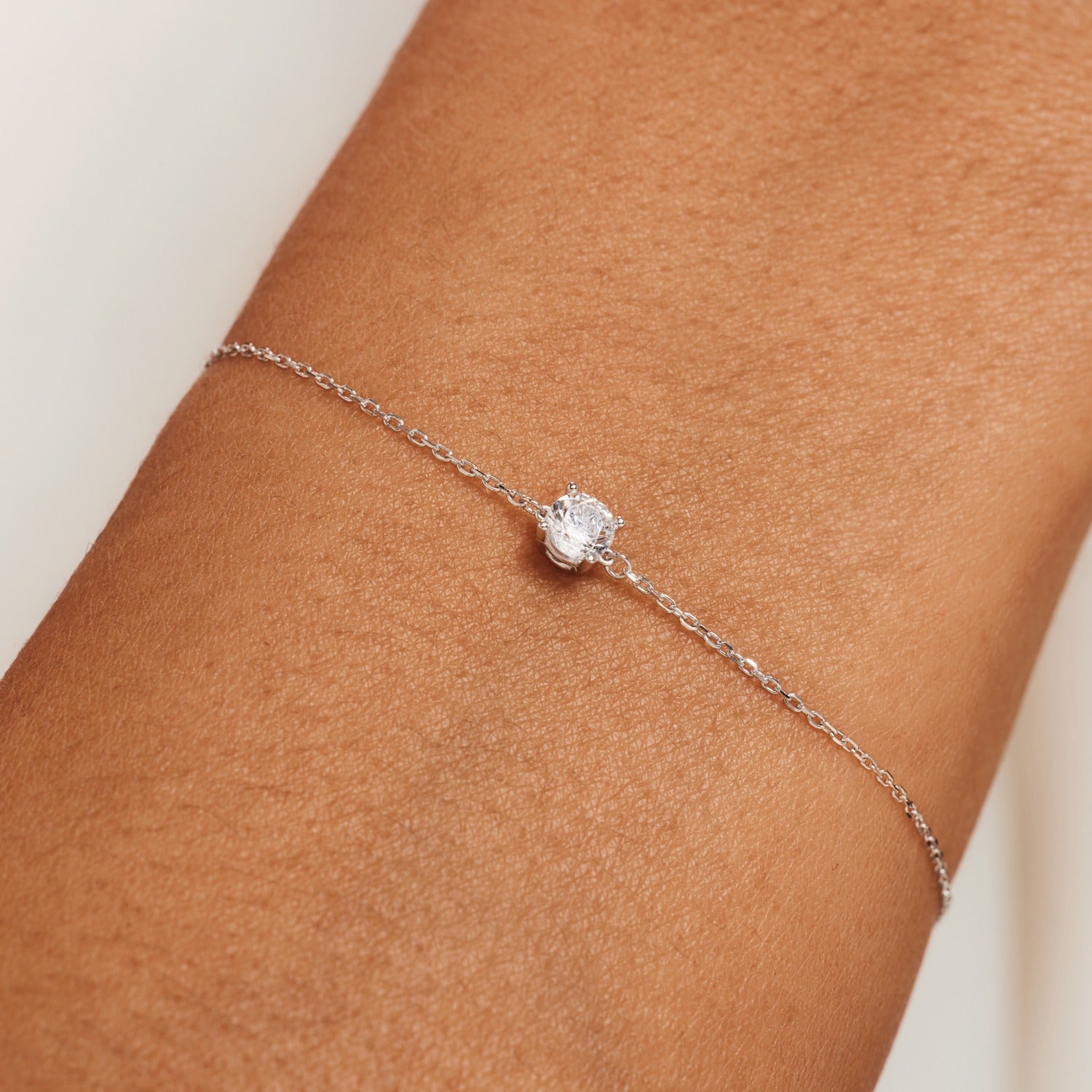 Isabel Bernard Saint Germain Faïs 14 Carat Whitegold Bracelet IB320105 (Length: 16.50-18.50 cm)