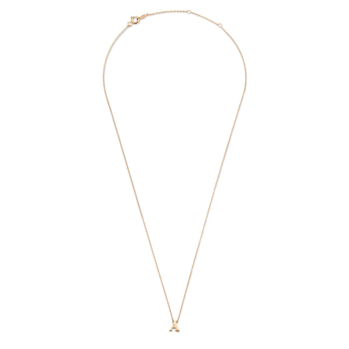 Isabel Bernard La Concorde Chloé 14 Carat Rosegold Initial Necklace IB340062-A