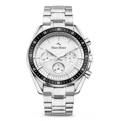 Mats Meier Arosa Racing Chronograph Men'sWatch Silver-coloured MM50018