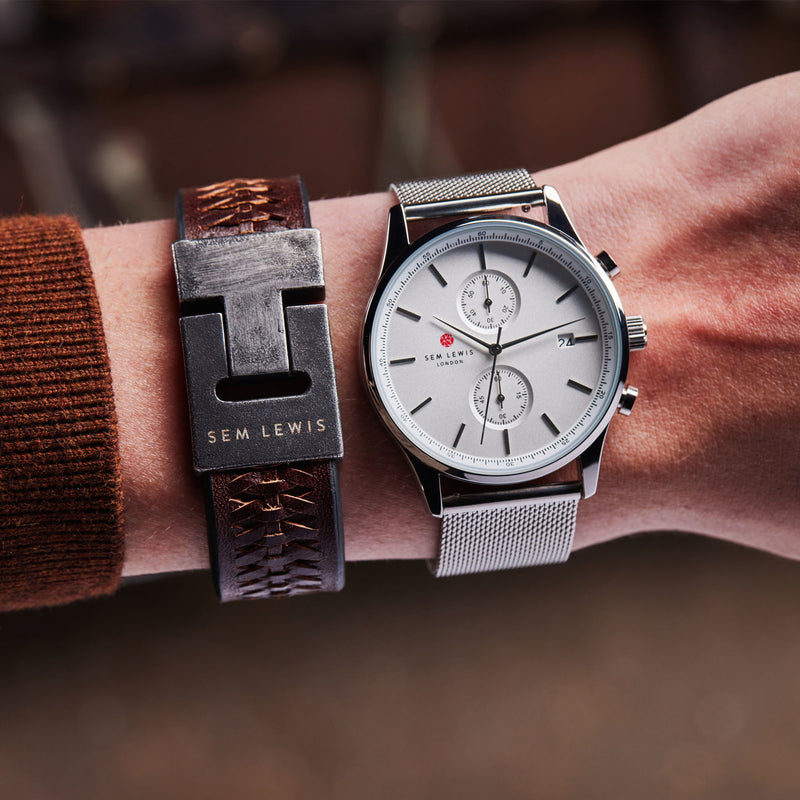 Sem Lewis Bakerloo herren Armband Braun SL320008-zoom-