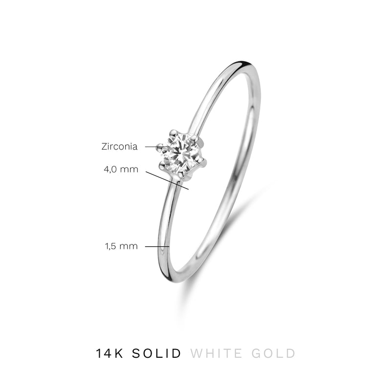 Isabel Bernard Saint Germain Abelle 14 Karat | Weißgold Ring IB330024-48-zoom-