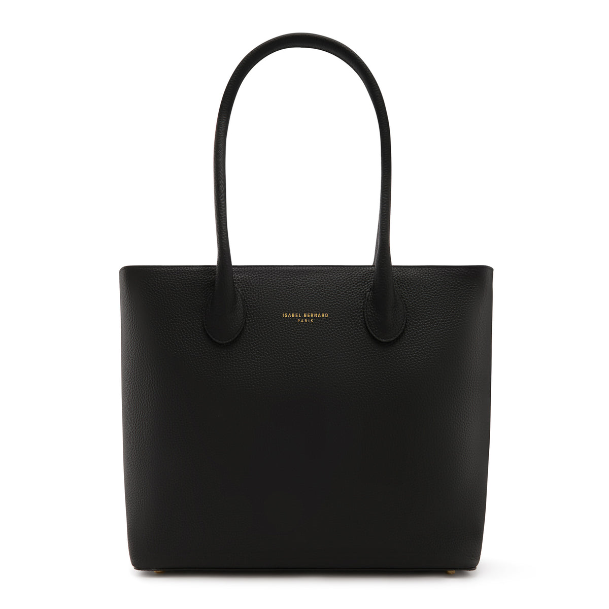 Isabel Bernard Honoré Lysanne Black Calfskin Shopper IB25022