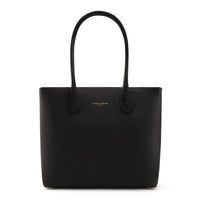 Isabel Bernard Honoré Lysanne Black Calfskin Shopper IB25022