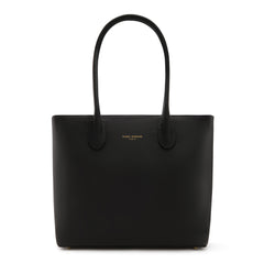 Isabel Bernard Honoré Lysanne Black Calfskin Shopper IB25022