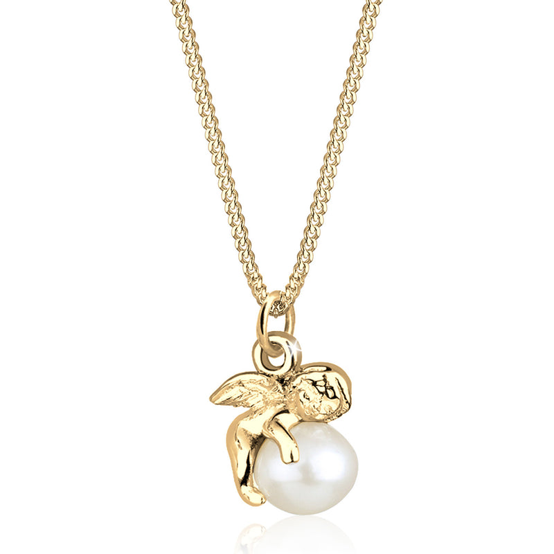 Elli 925 Sterling Silver Pearl Necklace with Pearl 2004-BF-0007825-002-zoom-