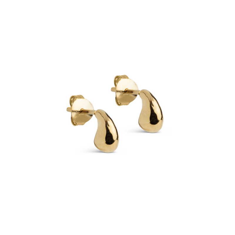 ENAMEL Copenhagen Recycled 925 Sterling Silver Gold Plated Earrings E453G-zoom-