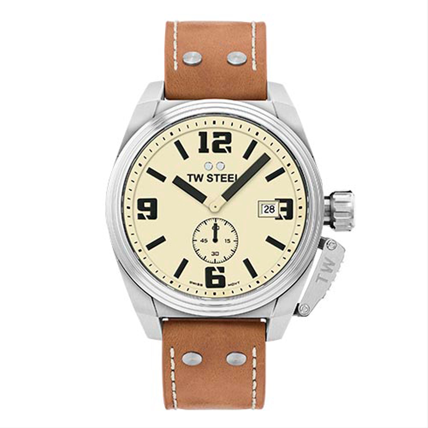 TW Steel Canteen Cream Men's Watch 2002-TW1000