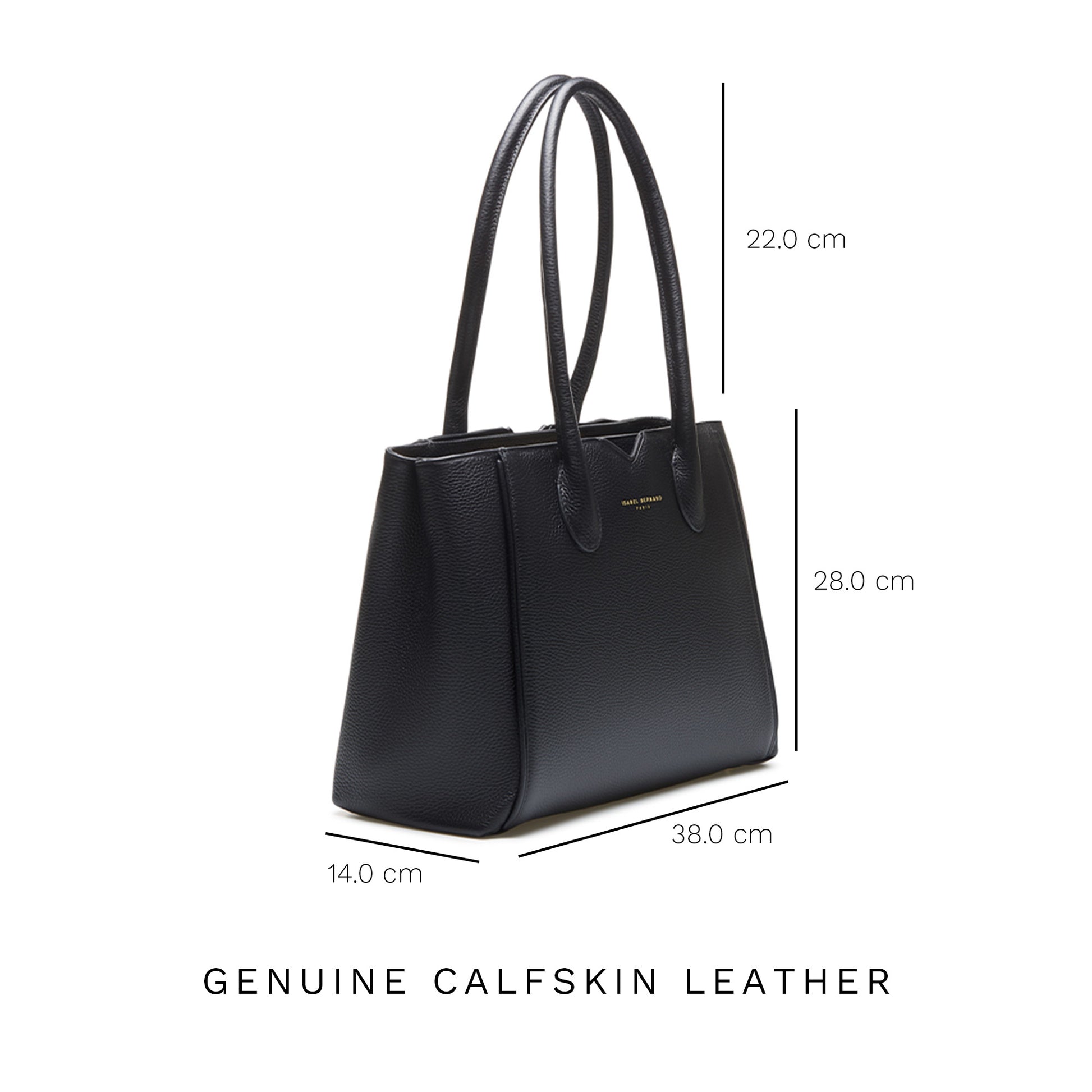 Isabel Bernard Honoré Cloè Black Handbag IB25001