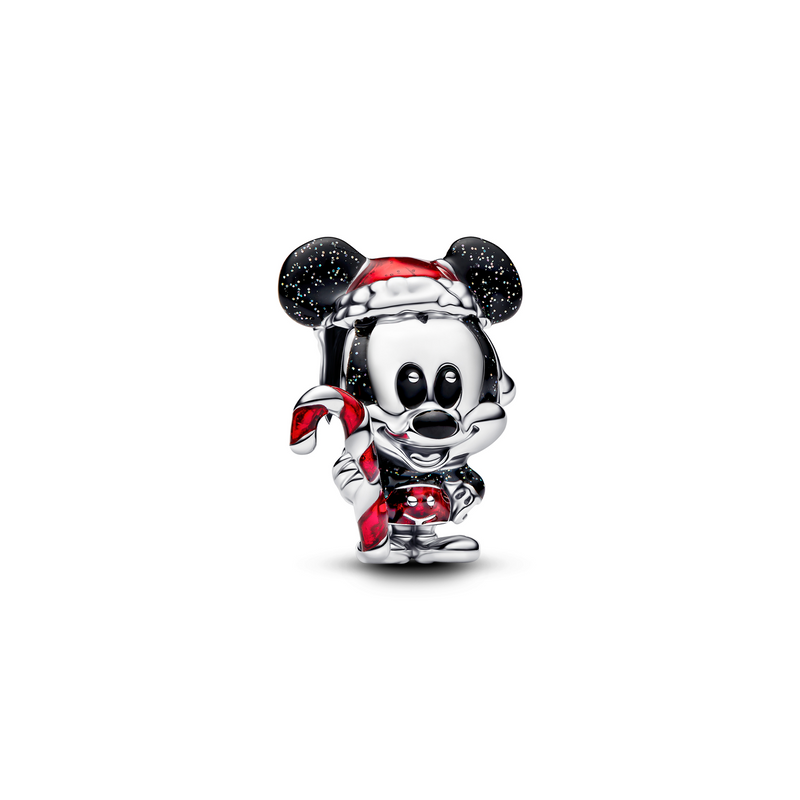 Pandora Disney 925 Sterling Silver Mickey Mouse Holiday Charm 794217C01-zoom-