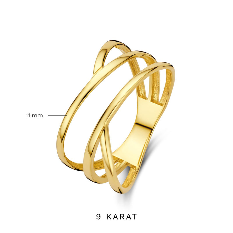 Beloro Jewels Della Spiga Pia 9 karat gold ring BO330028-48-zoom-