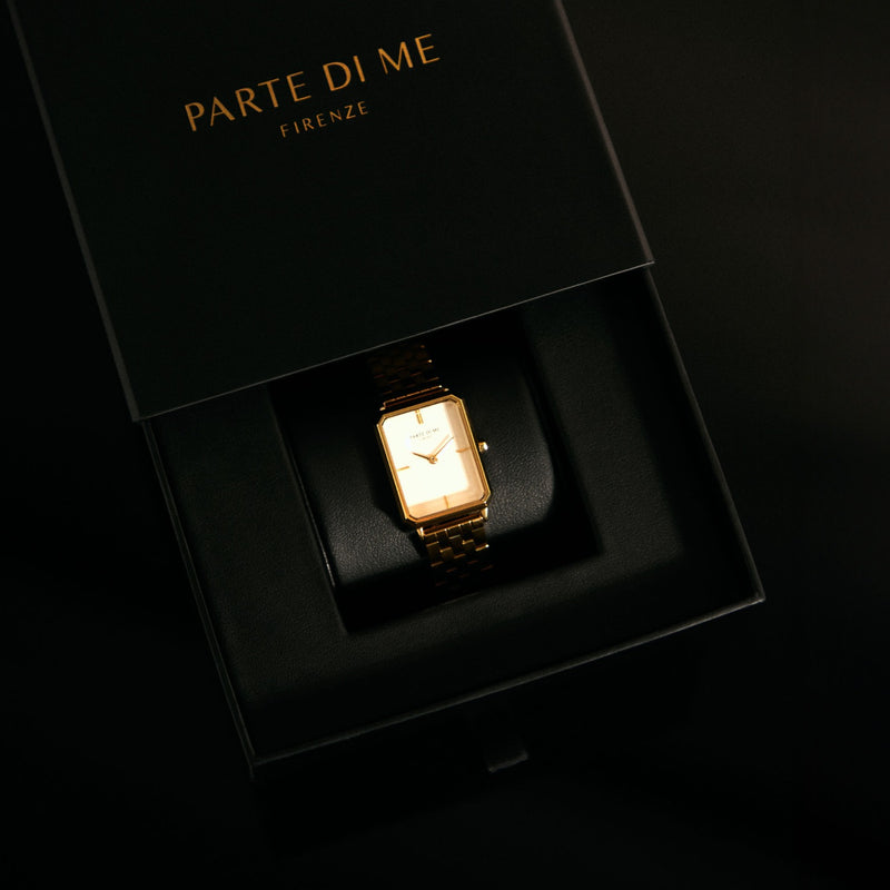 Parte di Me Orologio rectangular ladies watch gold and green PDM09034-zoom-