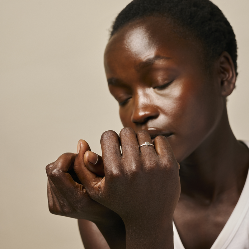 ENAMEL Copenhagen Recycled 925 Sterling Silver Adjustable Ring R101S-48-zoom-