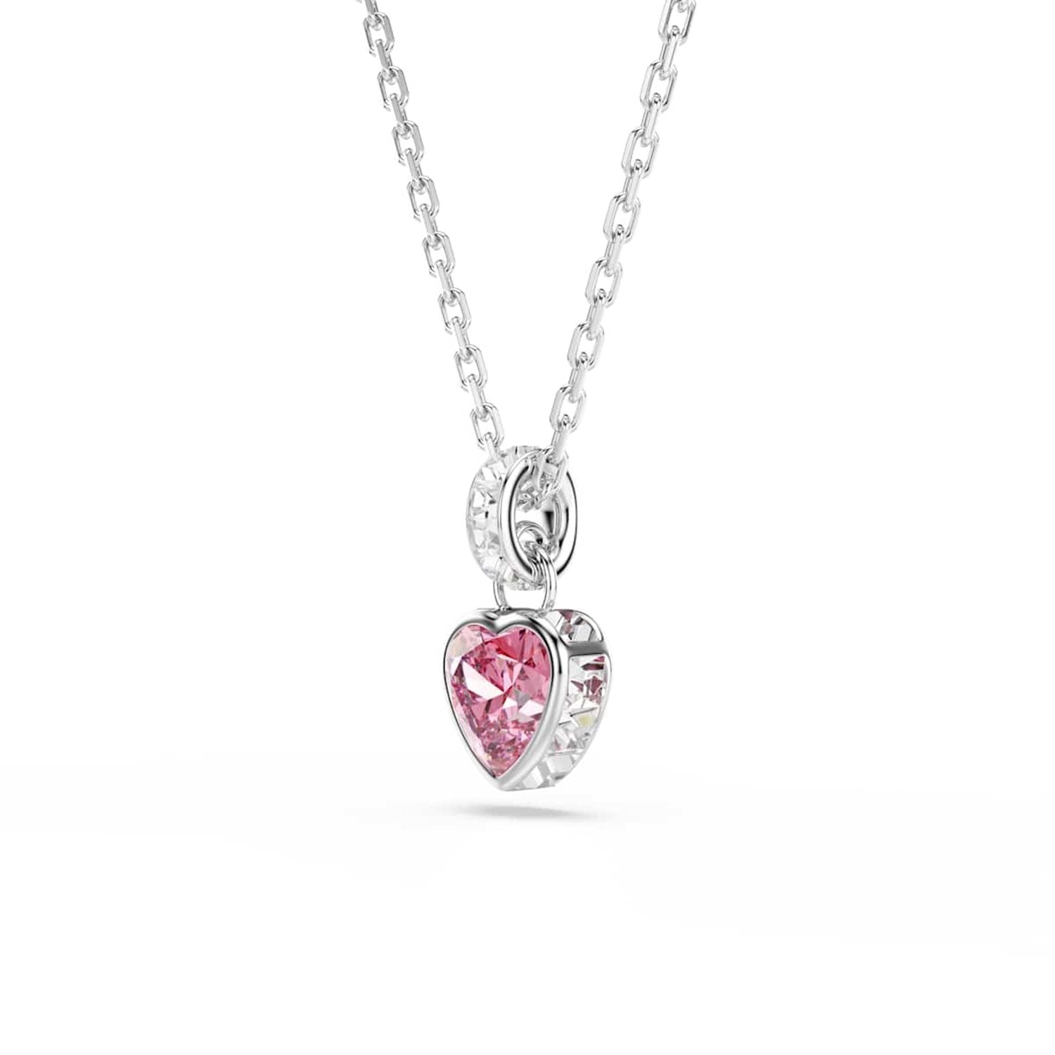 Swarovski Chroma Silver-Tone Necklace with Pink Accents 5757789