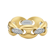 Fossil Heritage Stainless Steel Ring JF049319987