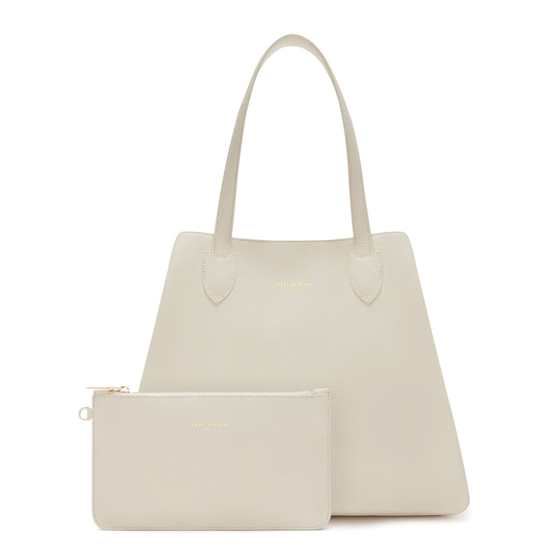 Isabel Bernard Honoré Francine Creme Kalbsleder Shopper IB25048-zoom-