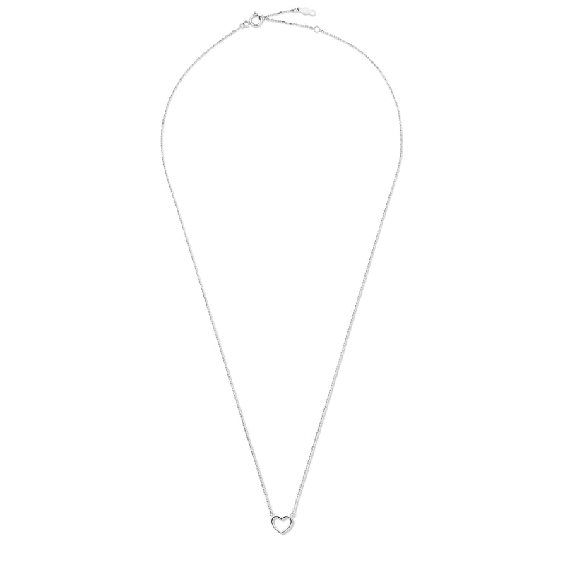 Isabel Bernard Saint Germain Amore 14 Karat | Weißgold Halskette IB340076-zoom-