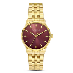 Parte Di Me Orologio round ladies watch gold coloured and dark brown PDM09047
