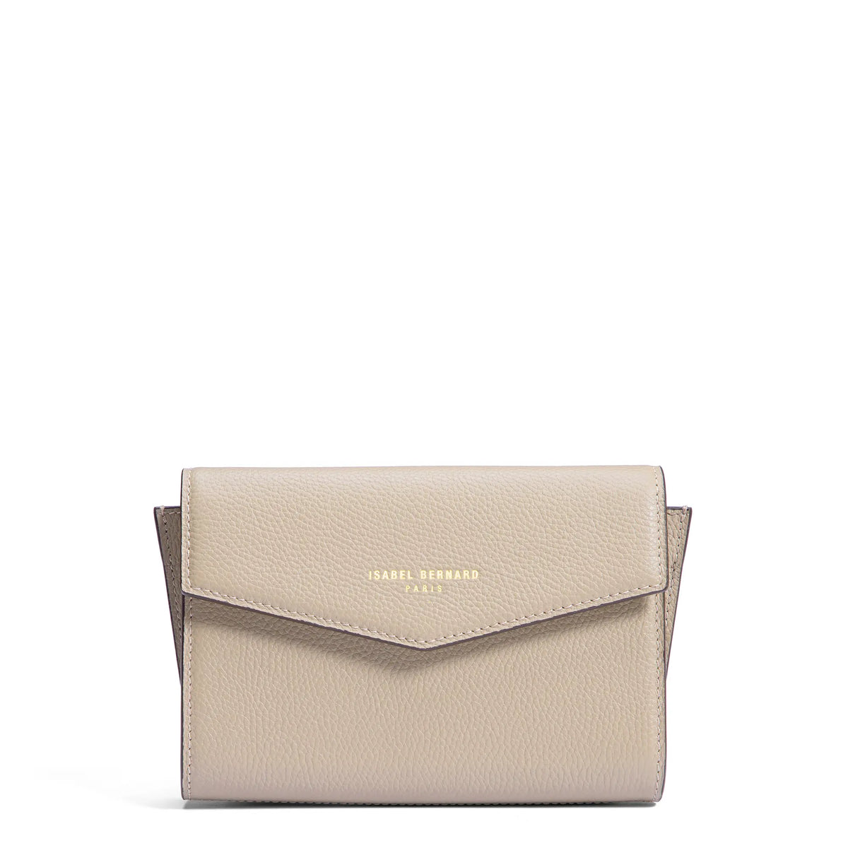 Isabel Bernard Honoré Lina Beige Clutch With Detachable Shoulder Chain IB21135-072