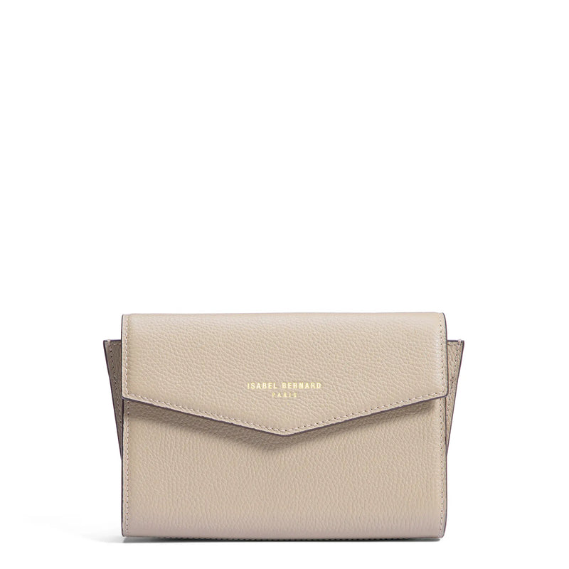 Isabel Bernard Honoré Lina Beige Clutch Mit Abnehmbarer Schulterkette IB21135-072-zoom-