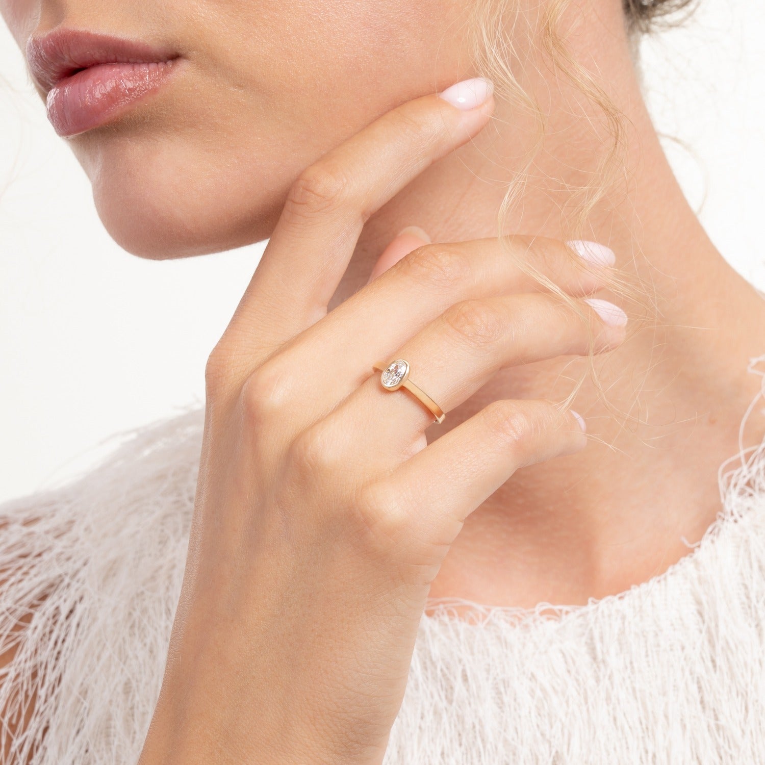 Isabel Bernard Le Marais Sophie 14 Karat Gold Ring With Zirconia Stone IB330116-58